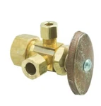 Brasscraft CR1900RX Multi Turn Dual Outlet Valve 1/2" Inlet 3/8" 1/4" Comp. Fixed Price $12.60.