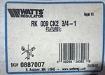 Watts 0887007 RK009CK2 Second Check Repairkit 3/4" - 1". Fixed Price $79.99.