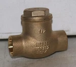 1/2" Solder Swing Check Valve 200# Bronze Stockham LFB-309C New. Fixed Price $9.60.