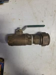 Watts, 1" Wog 600, Model 1124, 2-PIECE, Full Port, Brass, Ball Valve, Usa, Nos. Fixed Price $32.00.