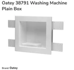 2X Oatey 38791 Plain Valve Washing Machine Outlet Box, White. Fixed Price $39.99.