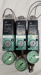 Numatics 226-272V/11SAD425B/11SAD415B W/ 214-103A Pressure Gauge. Fixed Price $500.00.