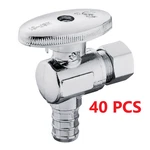 40PCS 1/2 Inch Pex 3/8 Od Brass 1/4 Turn Angle Stop Valve (lead-free). Fixed Price $105.55.