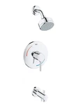 Grohe Concetto 2 Gpm Tub & Shower Trim, Starlight Chrome 35073001. Fixed Price $187.00.
