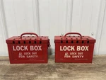 Brady Signmark 304A C#65699 Red Metal Safety Lock Lot Of 2 Boxes. Fixed Price $29.98.