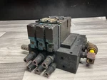 Mac 92B-FAF-000-DM-DDAP-1DM 3-STATION Pneumatic Manifold & Base 24 #304A128PR2. Fixed Price $250.00.