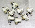 Smc AS2210 Pneumatic Speed Flow Control Valve 1/8" Npt Lot Of Eight (8). Fixed Price $35.19.