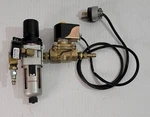 Smc NAV3000 Pneumatic Solenoid Valve W/ Parker Shut Off Untested. Fixed Price $15.00.