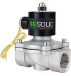 U. S. Solid 1" Stainless Stee Electric Solenoid Valve 110VAC Normally Closed Air. Fixed Price $19.90.