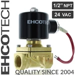 1/2" Npt 24V Ac Brass Electric Solenoid Valve 24-VOLT Water Air Gas Viton Nc. Fixed Price $35.95.