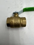 Boston 1" Brass Ball Valve 600 Wog 150 Swp, Green Handle. Fixed Price $26.57.