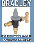 Bradley S59-4000BY 3/8" Valve W/ Bypass Lead Free + Fittings Kit S45-2549. Fixed Price $79.95.