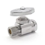 1/2" Fip X 3/8" Od Compr. Straight Stop Valve (multi-turn) Lead-free. Fixed Price $7.12.