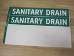 Safety Supply 7047B Sanitary Drain Labels 2. Fixed Price $17.77.