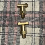 Parker Brass Drain Cock Ball Valve Inline 1/8" -2 Of Them. Fixed Price $12.00.