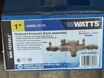 Watts 1" Reduced Pressure Zone Backflow Preventer Assembly 009M2-QT-FS. Fixed Price $450.00.