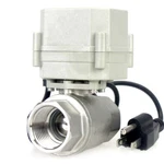 Hsh-flo 110V 230V 1/2" 3/4" 1" SS304 Electric Motorized Ball Valve With Us Plug. Fixed Price $69.99.