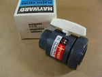New Hayward BV10125S 1-1/4" Pvc Single Entry Ball Valve Viton Seals Socket Ends. Fixed Price $34.99.