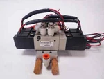 Pair Of Smc NVFS1320-5GS-01T Double Solenoid Valve Bodies 0.15 1.0MPA Sup Press.. Fixed Price $73.34.