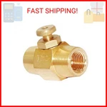 Joywayus Brass 1/4" Npt Female Thread Push Button Check Valve Switch Shut-off. Fixed Price $18.72.