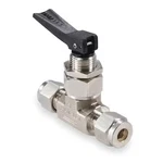 Ham-let H-1200-B-L-1/4 1/4" Compr Brass Mini Ball Valve Inline. Fixed Price $104.99.
