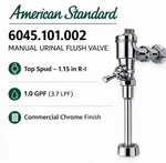 American Standard Urinal Flush Valve Gpf 6045.101.002. Fixed Price $94.99.