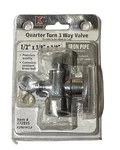 Keeney 272835 Quarter Turn Way Valve 1/2" X 3/8" # K2901PCLF - New. Fixed Price $17.99.