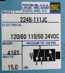 Mac Valves Inc 224B-111JC Solenoid. Fixed Price $88.95.