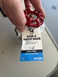 Ldr Part# 022 5304 3/4-INCH, Stop & Waste Valve, Lead Free Brass New. Fixed Price $18.00.
