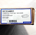 Elongated Commercial Open Toilet Seat Without Lid White Toto SC534#01. Fixed Price $34.99.