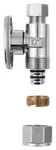 Plumb Pak PP2887EZ 1/2 Crimp 3/8 Compression In. Chrome Pex Angle Stop Valve. Fixed Price $13.39.