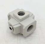 Smc Y24-02-A Cross Spacer For AC20-A Series Frl 1/4" Rc Port Used. Fixed Price $20.00.