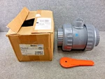 New Unused Nibco Chemtrol S45TB-V S45TBV 4" Socket Ball Valve Pvc Fkm. Fixed Price $637.49.