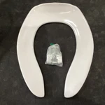 Toto Toilet Seat Elongated Bowl Open Front Less Cover Cotton White SC534#01 L5. Fixed Price $20.00.