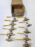 Box Of 10 Ndl Industries PXBV-08 1/2 In. Lead-free Brass Pex Ball Valve. Fixed Price $104.16.