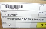 Sharpe Series SV39036SW020 2" 3-PIECE Full Port Ball Valve (sw) Connection. Fixed Price $189.95.