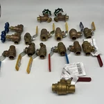 Ball Valve Lot 16 Copper Pipe Shut Off Plumber Solder Italy 1/2 Brass Nibco. Fixed Price $110.00.