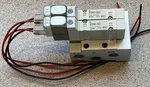 Smc SY3140-5LZ & SY3140-5LOZ Solenoid Valves Mounted On Manifold. Fixed Price $44.00.