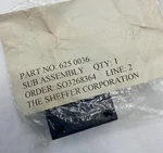 Sheffer Corporation 625 0036 Sub Assembly Line (SO3268364 ). Fixed Price $27.12.