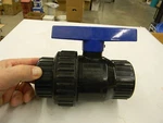 New Apache Single Union Polypropylene Ball Valve 49015200 Black 2"NPT 125PSI C5. Fixed Price $38.00.