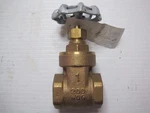 8614 Nibco Brass Bronze 200 Wog 1" Inch Npt Full Port Gate Valve Nos. Fixed Price $33.99.