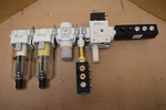 Smc Pneumatic Assembly AF40-N04D-Z-A / AR40-N04E-Z-B AV4000-N04-5DZ-X260. Fixed Price $300.00.