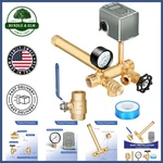 Well Pressure Tank Tee Kit With Switch, Gauge, Ball & Valves. Fixed Price $99.58.