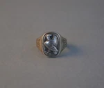 Georg Jensen - Sterling Silver Eagle Signet Ring Franklin Mint Sz 12 3/4. Fixed Price $350.00.