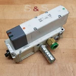 Smc VQC5201-51 Solenoid Valve With VQ5000-PW-DAK00315 Base, 0.15-1.0MPA, 1C3-6CJ. Fixed Price $37.99.