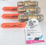 Sharkbite Max 1/2 In. Brass Push-to-connect Ball Valve 3-PACK.. Fixed Price $60.00.