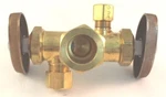 Brasscraft CR1900DV .5X375X.25 Rough Dual Outlet Anglestop Valve. Fixed Price $19.99.