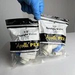 2X New Sealed Apollo/pex Straight Push Valve - 1/2" Inch Mfg.# ALF30. Fixed Price $12.33.