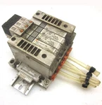 Smc VQ1100Y-5 + VQ1101Y-5 VVQ1000-10A-1 Solenoid Valves W/ Manifold. Fixed Price $44.59.