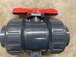 Pvc SCH80 Fkm True Union Ball Valve Socket Connections 1606040 Asahi. Fixed Price $350.00.